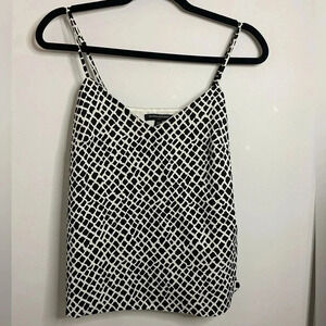 💚 Banana Republic - Black and white spaghetti strap top- adjustable - XS